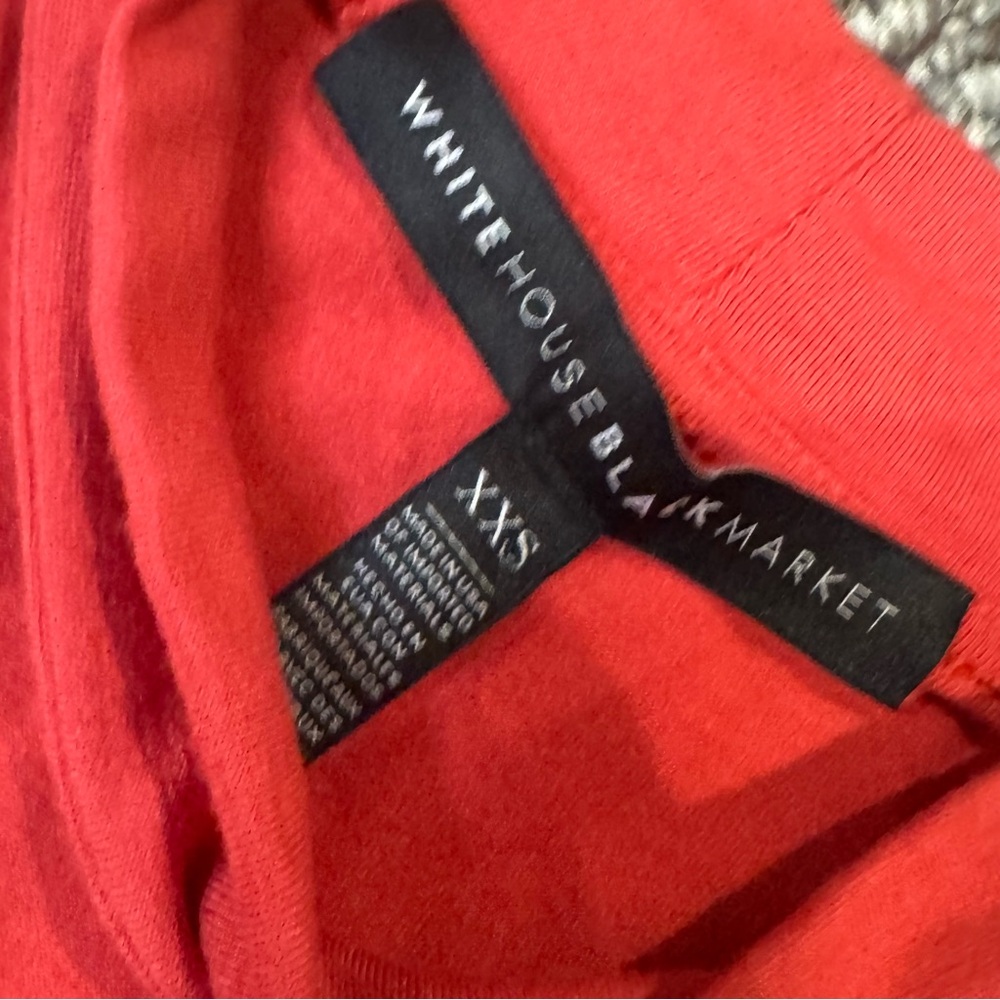 White House Black Market Sleeveless Red Top - Picture 4 of 6
